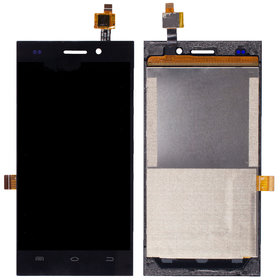 Модуль (дисплей + тачскрин) черный для HIGHSCREEN ZERA F (REV. B)