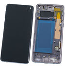 Дисплей Premium для Samsung Galaxy S10 SM-G973 / (Экран, тачскрин, модуль в сборе) / GH82-18850A / черный с рамкой