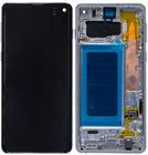Модуль (дисплей + тачскрин) белый с рамкой (Premium) для Samsung Galaxy S10 (SM-G973F)