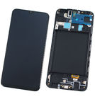 Модуль (дисплей + тачскрин) черный с рамкой (Premium LCD) для Samsung Galaxy A20 SM-A205