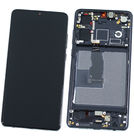 Модуль (дисплей + тачскрин) для Huawei P30 (ELE-L29) черный с рамкой (Premium)
