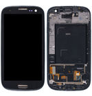 Модуль (дисплей + тачскрин) черный с рамкой (OLED) для Samsung Galaxy S3 (GT-I9300)