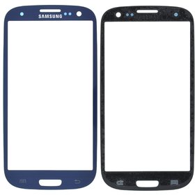 Стекло синий для Samsung Galaxy S III (S3) GT-I9305 LTE