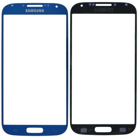Стекло синий для Samsung Galaxy S4 GT-I9500