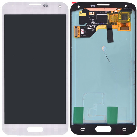 Модуль (дисплей + тачскрин) белый для Samsung Galaxy S5 (SM-G900FD)