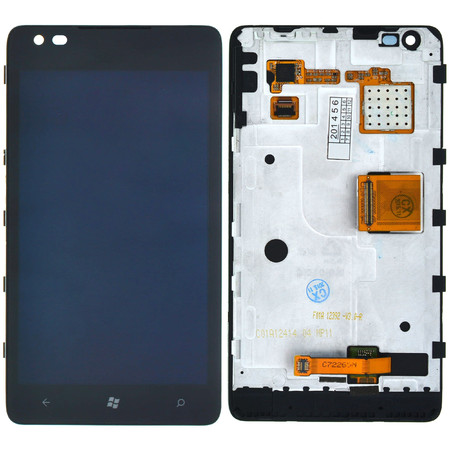 Модуль (дисплей + тачскрин) с рамкой (Premium) для Nokia Lumia 900