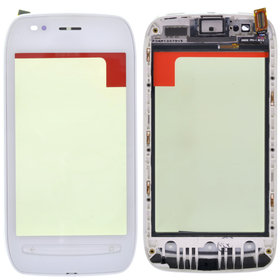 Тачскрин с рамкой белый (Premium) для Nokia Lumia 710