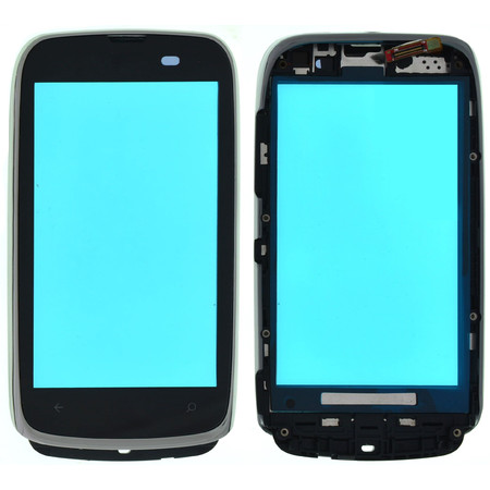 Тачскрин для Nokia Lumia 610 с рамкой черный