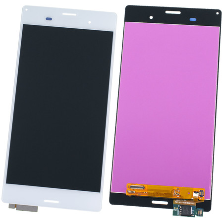 Модуль (дисплей + тачскрин) белый для Sony Xperia Z3 (L55T)