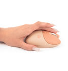 Компьютерная мышь беспроводная Котик с лапкой M3 2,4G USB бежевая