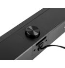 Проводная колонка 2.0 SK-605 с RGB подсветкой черный