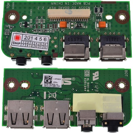 Шлейф / плата для Asus N53SM / N53SV IO BOARD REV. 2.2 на USB