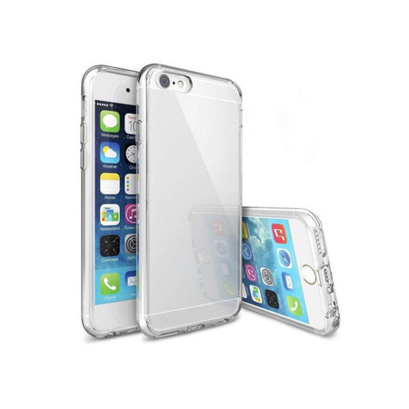Силиконовый чехол для Apple iPhone 6, 6s прозрачный, легкий и тонкий