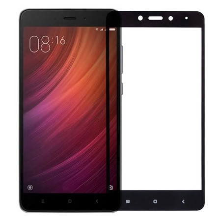 Защитное стекло для Xiaomi Redmi Note 4 (MediaTek) полное покрытие (полноэкранное) черное