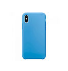 Чехол Silicone Case синий для Apple iPhone X (A1901)
