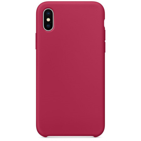 Чехол для Apple iPhone Xs Max Silicone Case малиновый