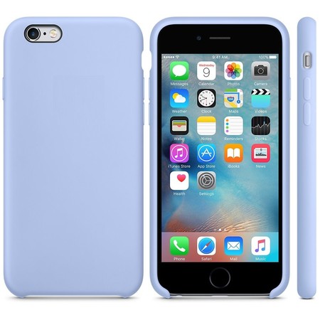 Чехол Silicone Case сиреневый для Apple iPhone 6 A1549 (модель CDMA)