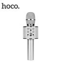 Колонка - микрофон HOCO BK3 Cool sound KTV серебристый