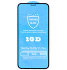 Защитное стекло П/П 10D черное для Apple iPhone X (A1901)