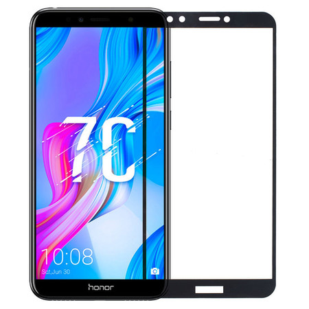 Защитное стекло для Honor 7A Pro, 7C, Huawei Enjoy 8, NOVA 2 lite, Y6, Y6 Prime, Y7 Prime, Pro 2018 полное покрытие (полноэкранное) черное