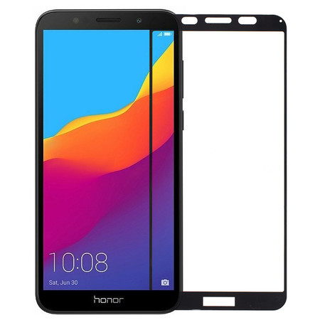 Защитное стекло П/П 2D черное для Huawei Y5 Prime 2018 (DRA-LX2)