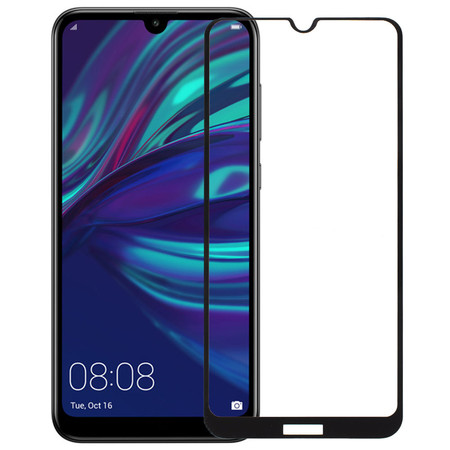 Защитное стекло П/П черное для Huawei Y7 2019 (DUB-LX1)