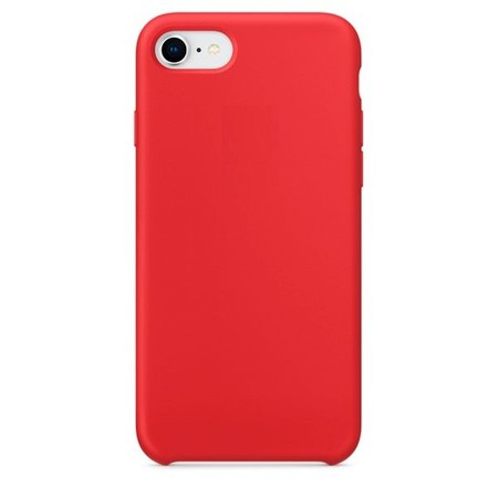 Чехол Silicone Case красный для Apple iPhone 7