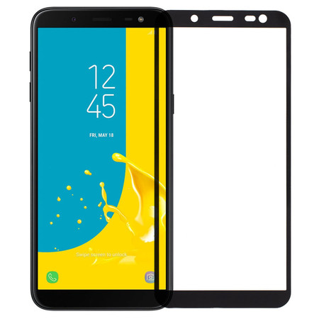 Защитное стекло П/П черное для Samsung Galaxy J6 (2018) SM-J600F
