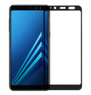 Защитное стекло для Samsung Galaxy A8 (2018) полное покрытие (полноэкранное) черное