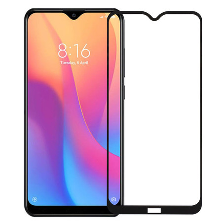 Защитное стекло П/П черное для Xiaomi Redmi 8