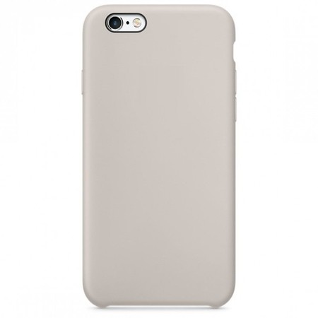Чехол Silicone Case светло-серый для Apple iPhone 6 A1549 (модель CDMA)