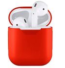 Чехол для Apple AirPods (A1523, A1722) Silicone Case красный