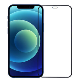 Защитное стекло П/П черное для Apple iPhone 12 mini (A2176)