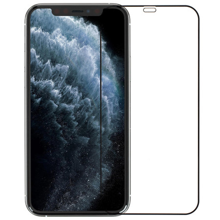 Защитное стекло П/П черное для Apple iPhone 12 Pro Max (A2410)