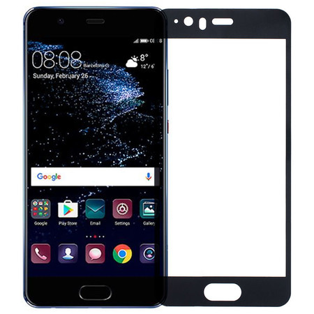 Защитное стекло П/П черное для Huawei P10 (VTR-L09, VTR-L29)