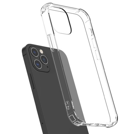 Чехол силикон противоударный прозрачный для Apple iPhone 12 Pro Max (A2410)