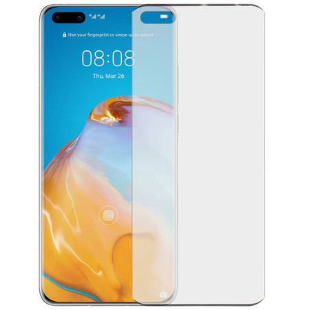 Защитное стекло П/П черное для Huawei P40 Pro Plus (ELS-N39, ELS-AN10)