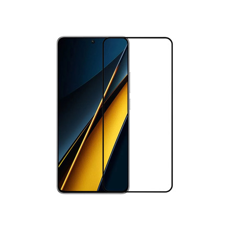 Защитное стекло П/П черное для Xiaomi Poco X6 (23122PCD1G)