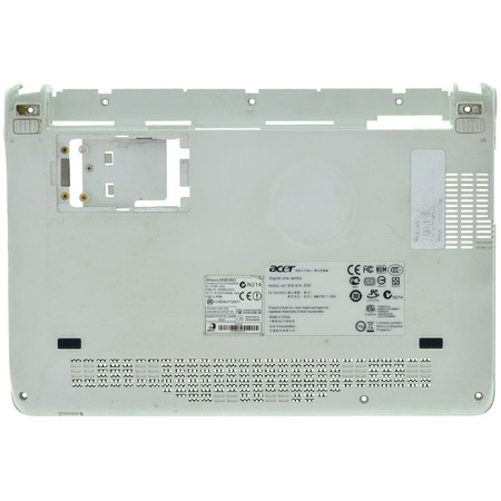 Нижняя часть корпуса (D) для Acer Aspire one A110 (AOA110) (ZG5) / FOX3RZG5BSTN00080811-09 белый