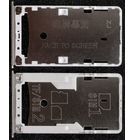 Лоток, держатель для Sim Xiaomi Redmi 4 / серебристый