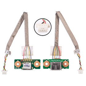 Шлейф / плата на USB для Toshiba Satellite L350D