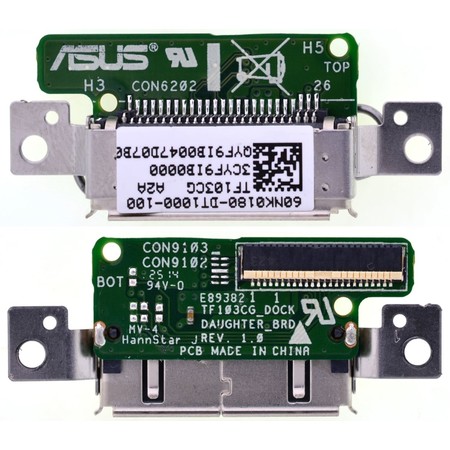 Шлейф / плата для ASUS Transformer Pad TF103CG K018 3G TF103CG_DOCK DAUGHTER_BRD REV.1.0 на системный разъем (нижняя плата)