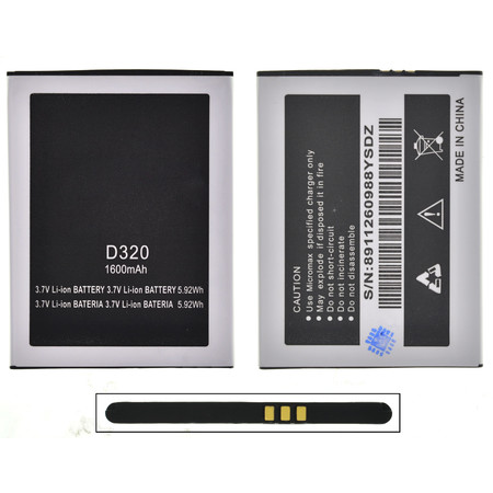 Аккумулятор для Micromax D320 Bolt