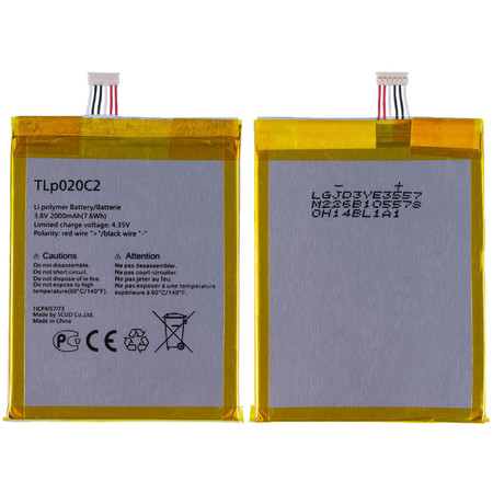 Аккумулятор / батарея TLp020C2 для Alcatel Idol 2 6037K, 6037Y, Alpha 6032X, S 6034R, X 6040D