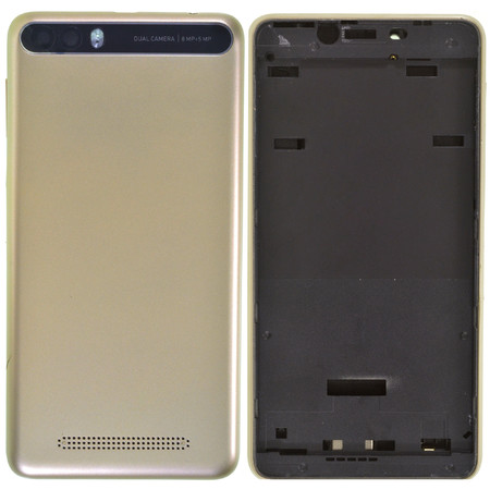 Задняя крышка для VERTEX Impress Lion dual cam 3G / золотистый корпус в сборе