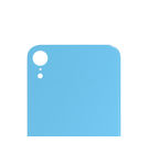 Стекло задней крышки для Apple iPhone XR (широкий вырез под камеру) голубое