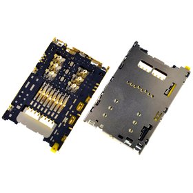 Разъем Nano-Sim+MicroSD Single Sim для Sony Xperia Z3+ Dual (E6533)