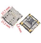 Разъем Nano-Sim+MicroSD 17-18mm x 16-17mm x 1,3mm Huawei Ascend Mate 7 (MT7-L09) KA-149