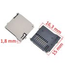 Разъем MicroSD 21-22mm x 14-15mm x 1,8mm KA-063
