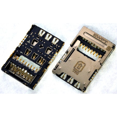 Разъем Nano-Sim+MicroSD для LG K10 K430N